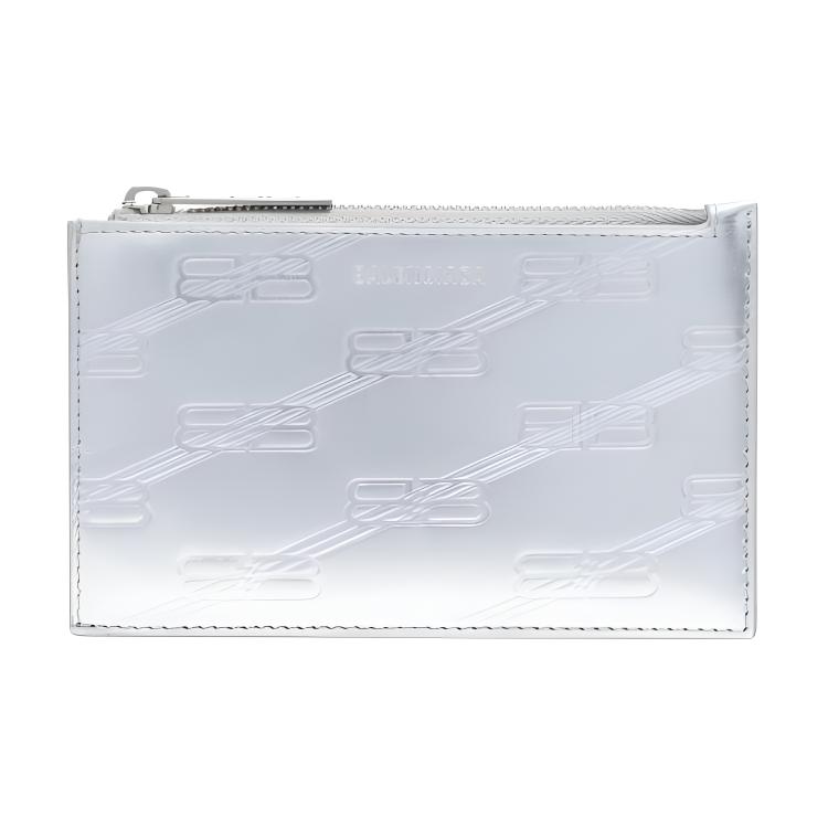 Мужской картхолдер Balenciaga BB (серебристый)
