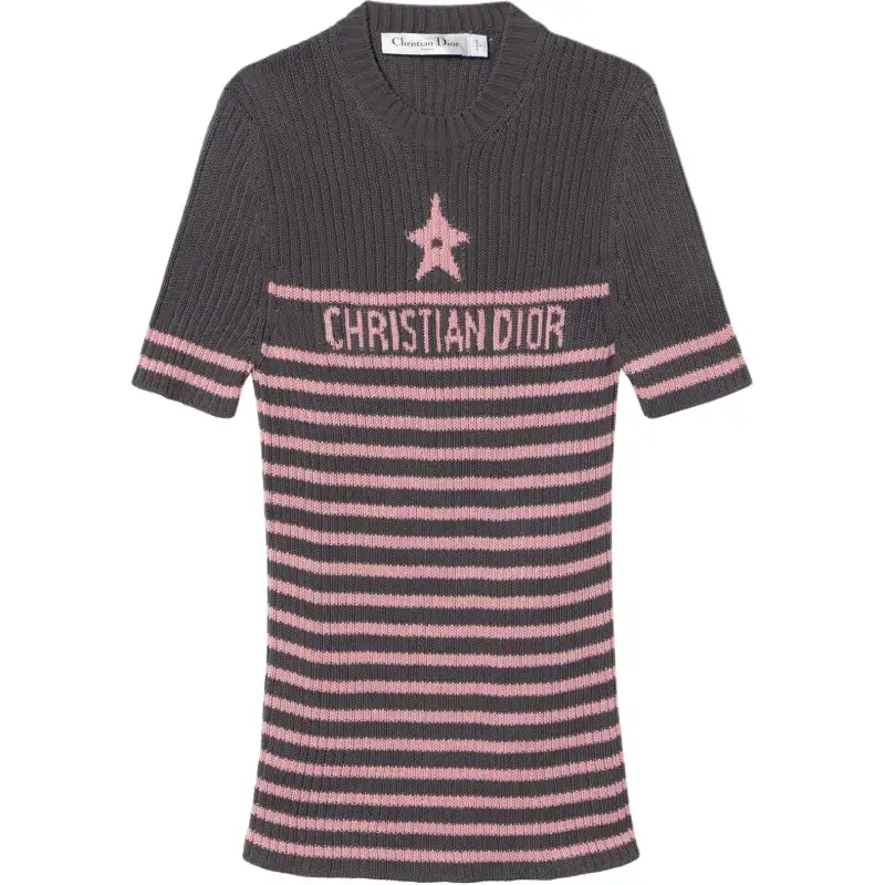 DIOR Knitwear Women's Gray Crew Neck Moderate Other