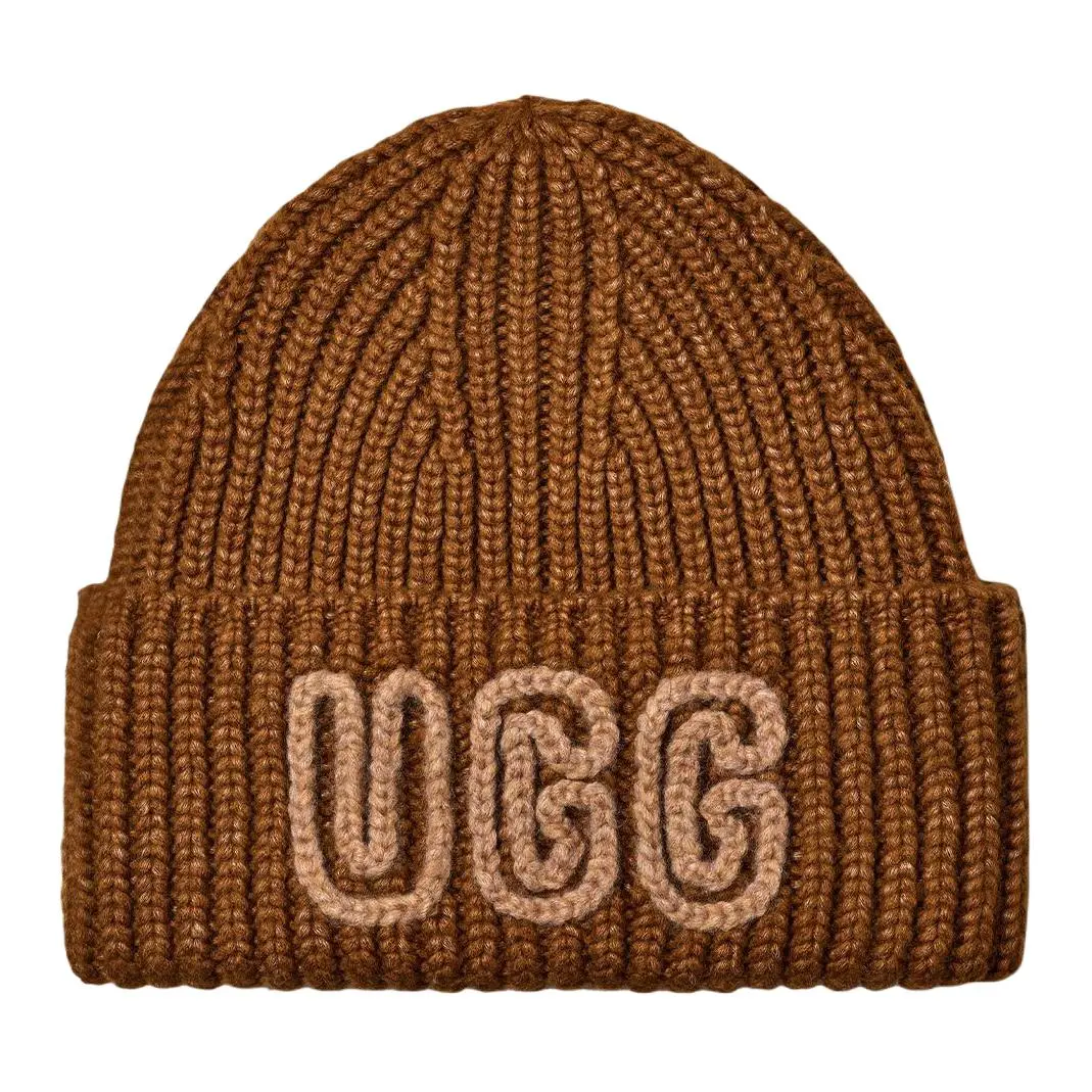 Ugg logo-embroidered beanie