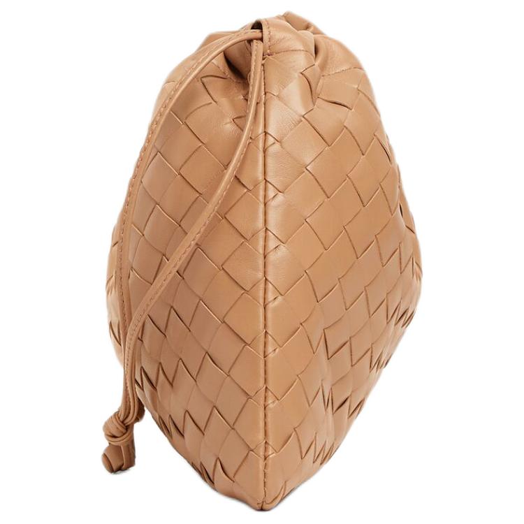 Женская сумка Bottega Veneta DustbagIntrecciato (светло-коричневая) — фото 2