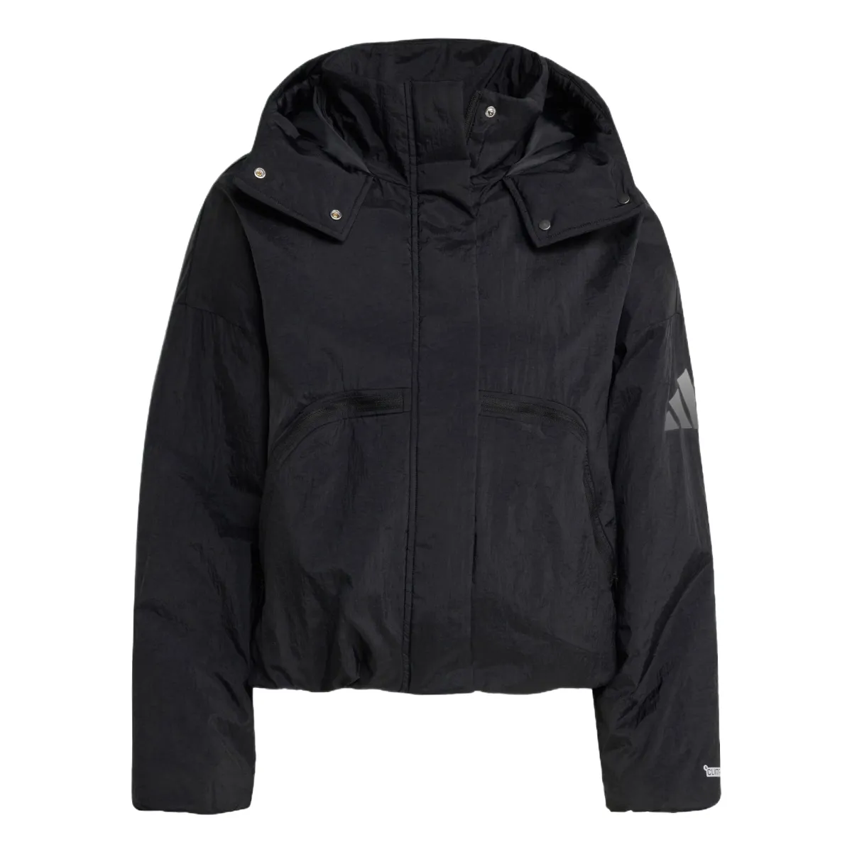 Adidas Puffer Jackets Women's Black Moderate