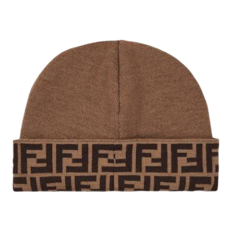 шапка Fendi FENDI (коричневый)