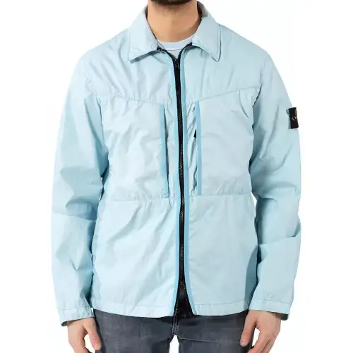STONE ISLAND Jackets & Coats Men's Light Sky Color