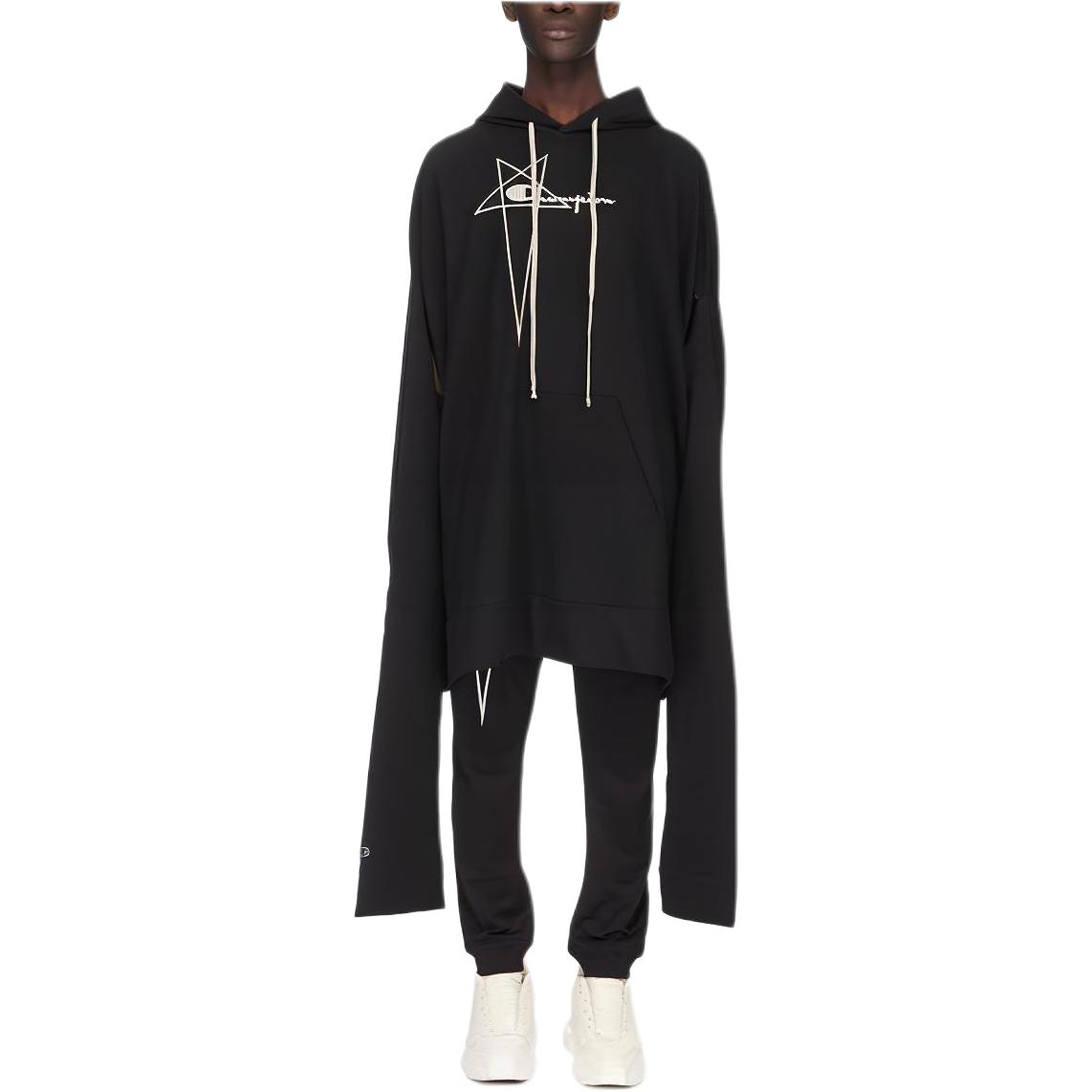 Мужское худи RICK OWENS/RO (черное)