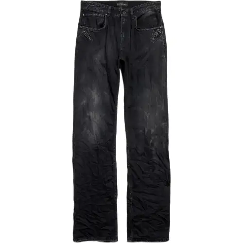 Balenciaga used-effect city jeans