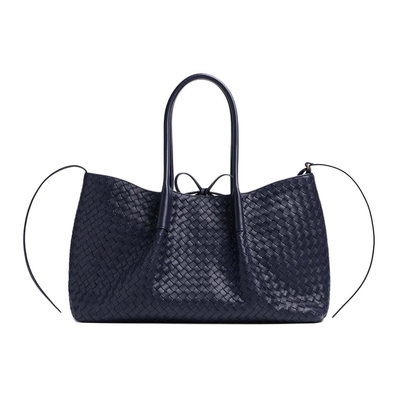 Женская сумка Bottega Bottega Veneta Intrecciato Tote (морской синий)