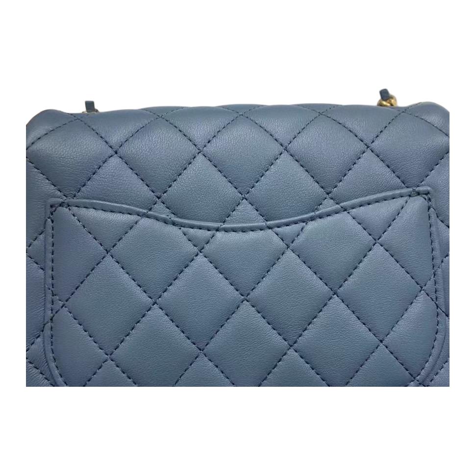 Женская сумка Chanel 23K (синяя) — фото 4