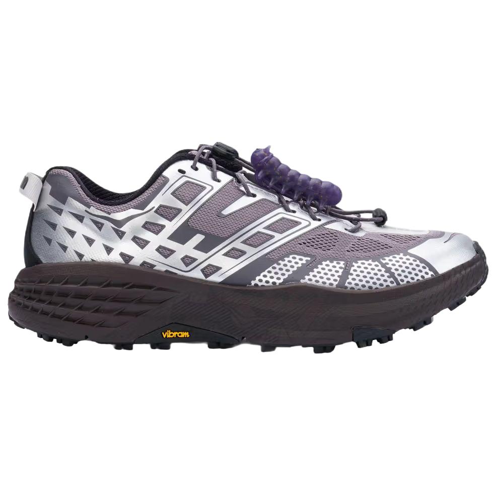 HOKA ONE ONE x UNNA SPEEDGOAT 2 Trail Running Shoes Unisex Silver Purple