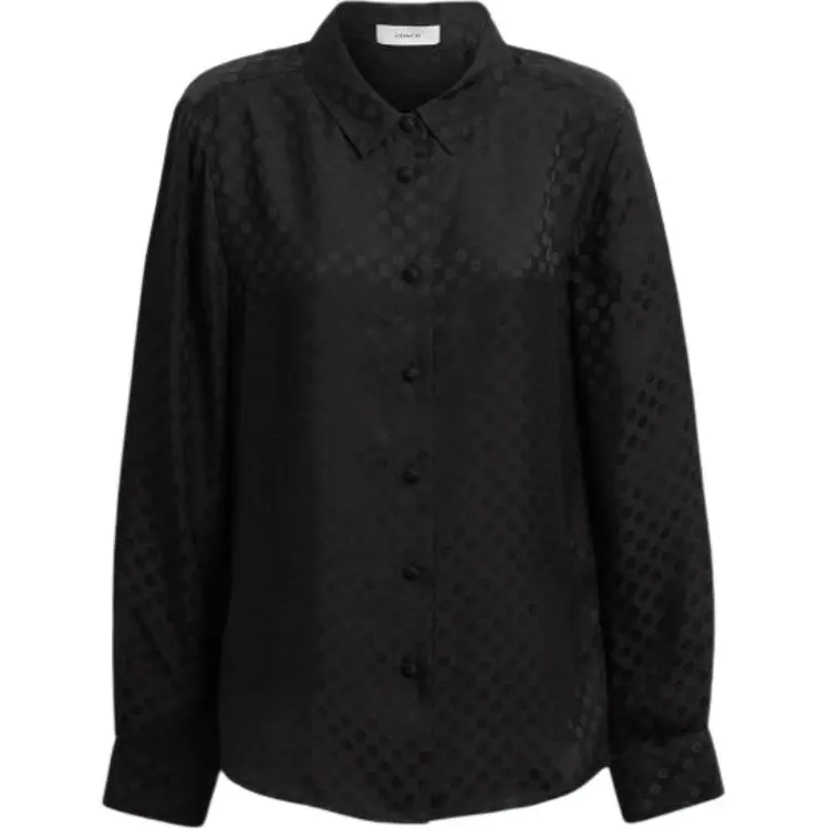 COACH Shirts Women's Black Lapel Moderate