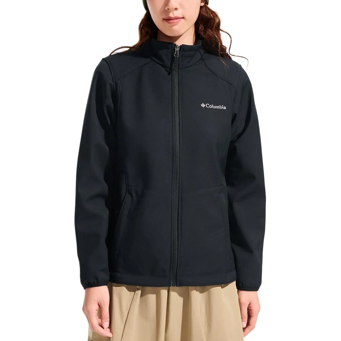 Columbia Omni Waterproof Technology, Windproof Fleece Lined Thermal Long Sleeved Stand Collar Hiking Camping Commute