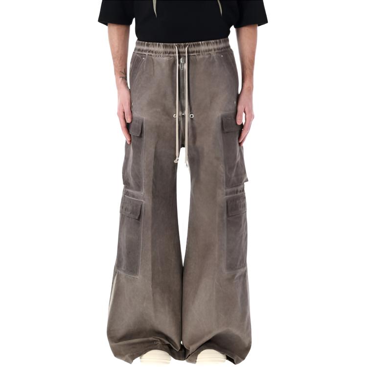 Мужские штаны Rick Owens DRKSHDW Drawstring Pants (серо-коричневые)