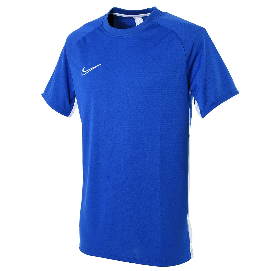 Nike T-Shirts Men's Blue Crew Neck Moderate Straight Fit