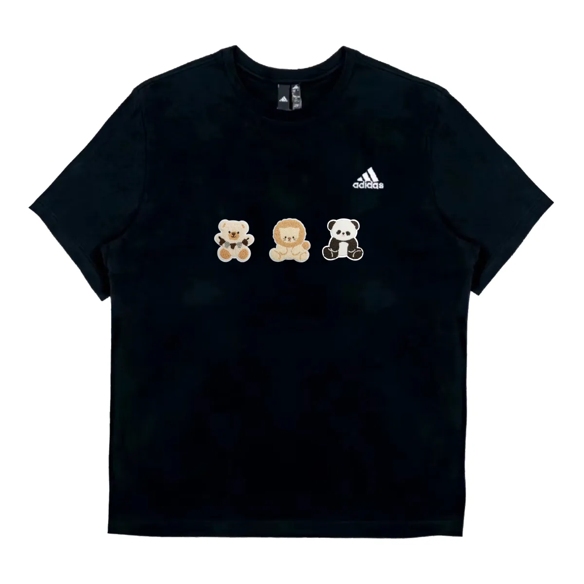 Adidas MUST HAVES Solid Color Logo Label Sports Casual Crew Neck Short Sleeved T Shirts Unisex