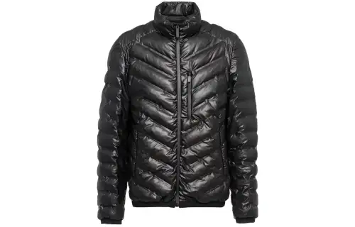 PRADA Down Jackets Unisex Black Stand Collar Moderate