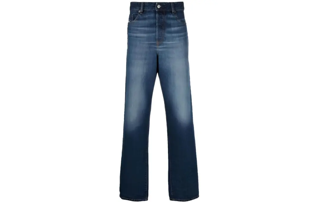 DIESEL Jeans Men's Peacock Blue Moderate Straight Fit Pants