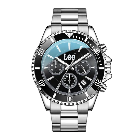 Lee Wrist Watches Quartz Movement Black Dial Men's Watches Node Holiday Classic Box