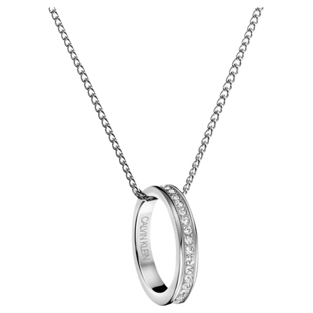 CALVIN KLEIN 316 Stainless Steel Necklaces Unisex Silver