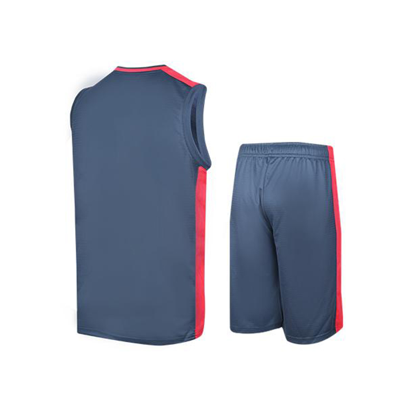 Li Ning Basketball Suit Unisex Leather Gray Blue