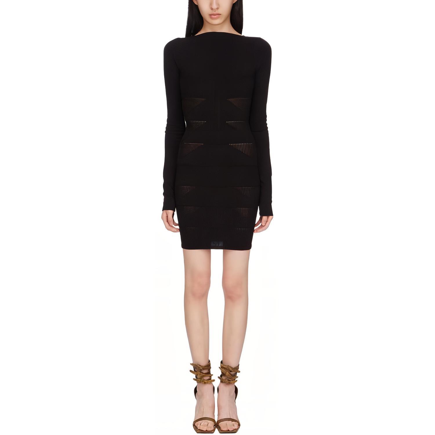 Женское платье RICK OWENS RP01E7672VILK-09 (черный)