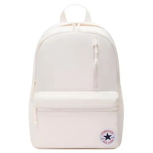 Converse Polyester Backpack Regular Unisex Classical Style White