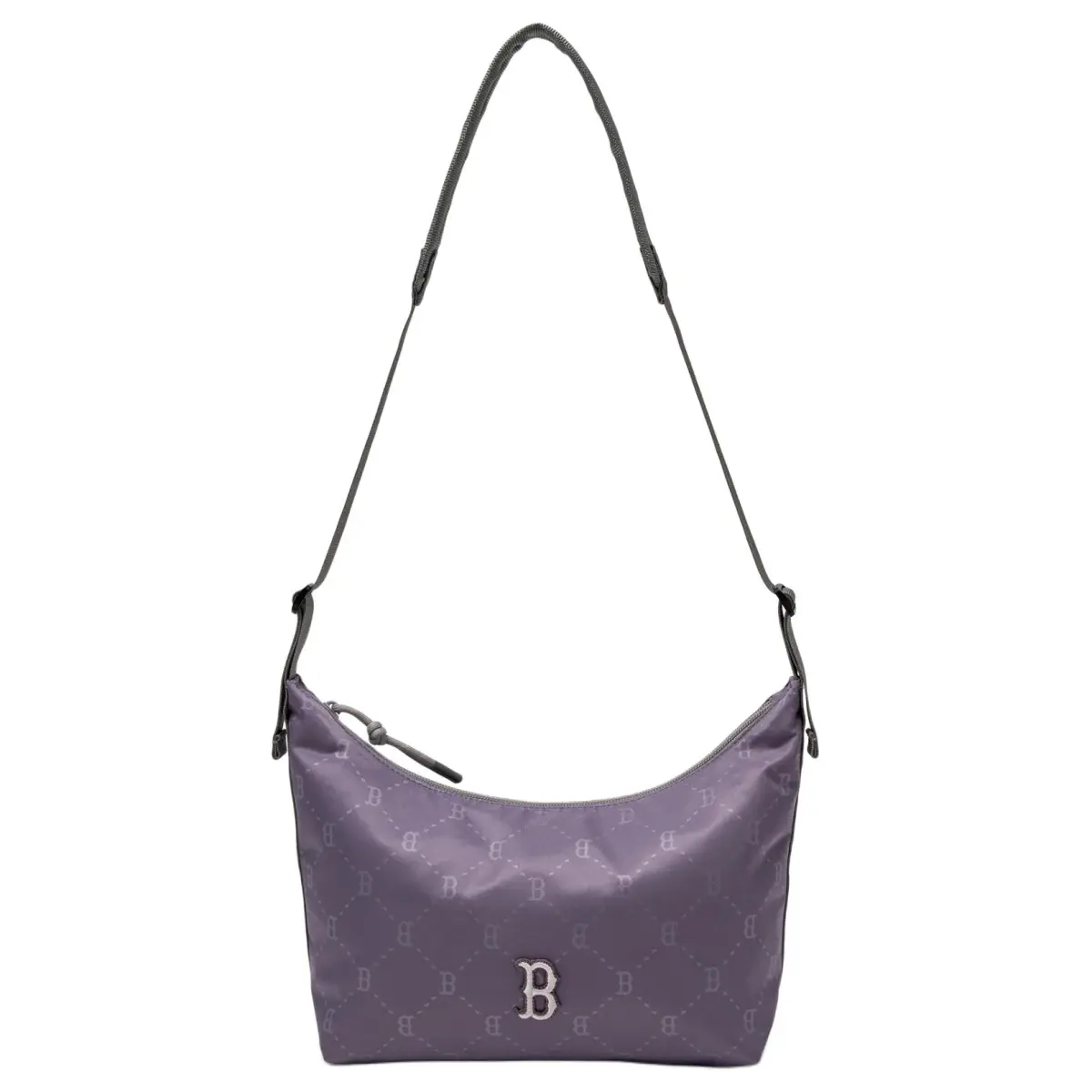 MLB Boston Red Sox Nylon Shoulder Bag Crossbody Bag Unisex Boston Red Sox & Light Violet