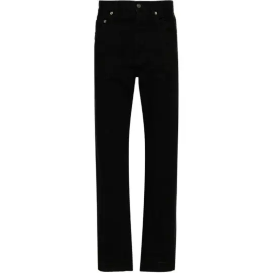 SAINT LAURENT Button Detailed Straight Leg Jeans