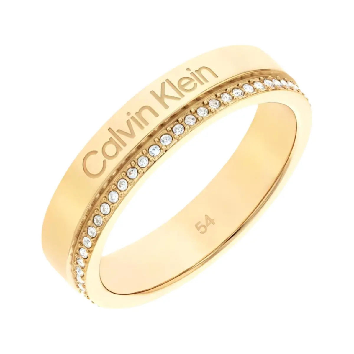 CALVIN KLEIN Diamond Ring With Crystal Setting Rings Unisex