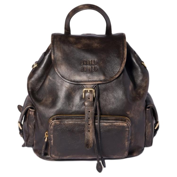 Женский рюкзак MIU MIU (кофейный)