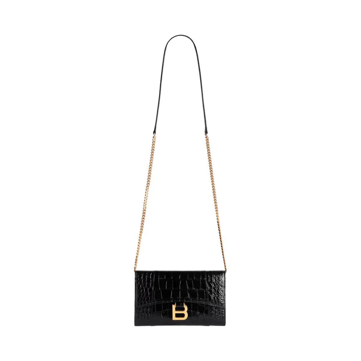 Balenciaga Calfskin Wallet Women's Black