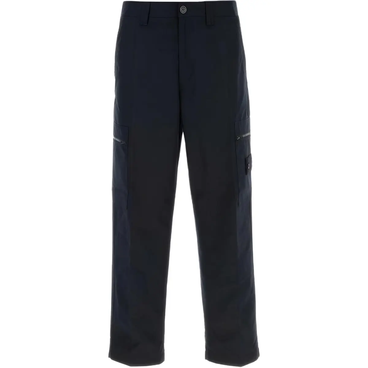 STONE ISLAND Mid Rise Compass Badge Wide Leg Trousers