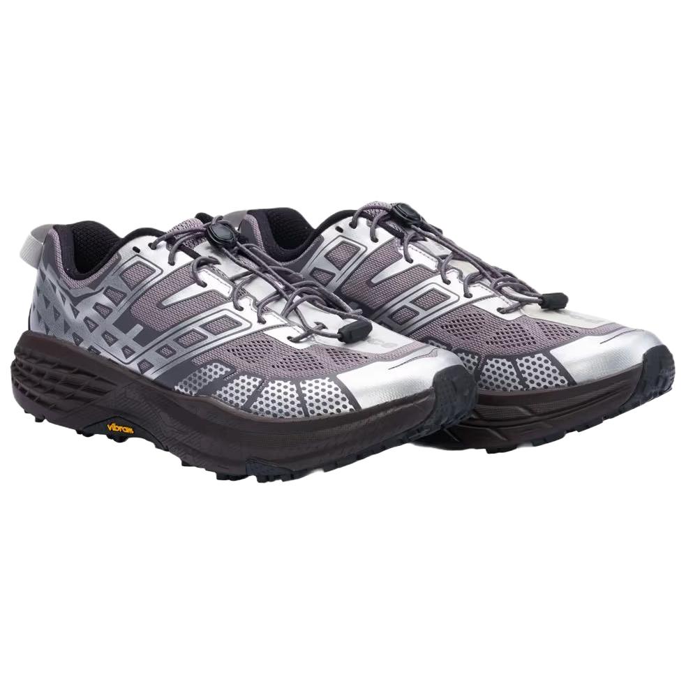 HOKA ONE ONE x UNNA SPEEDGOAT 2 Trail Running Shoes Unisex Silver Purple