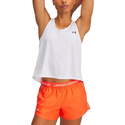 Under Armour Tank Tops Women's White Straight Fit