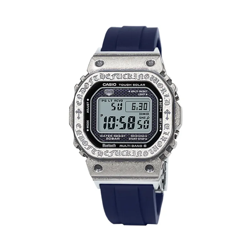 CASIO Custom Collection Waterproof Solar Movement Resin Strap Watch Unisex Black Dial
