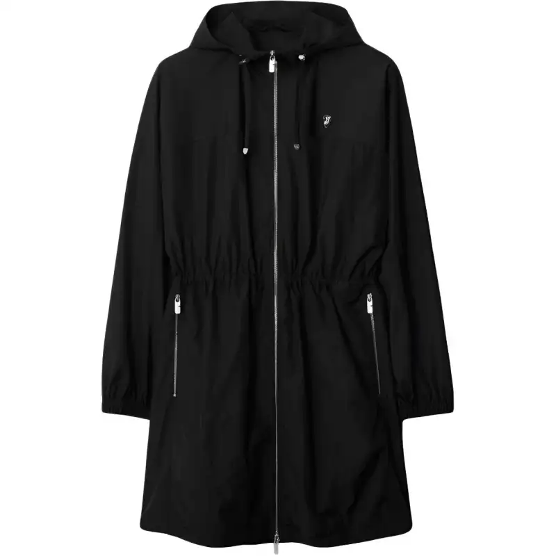 Burberry logo-plaque coat