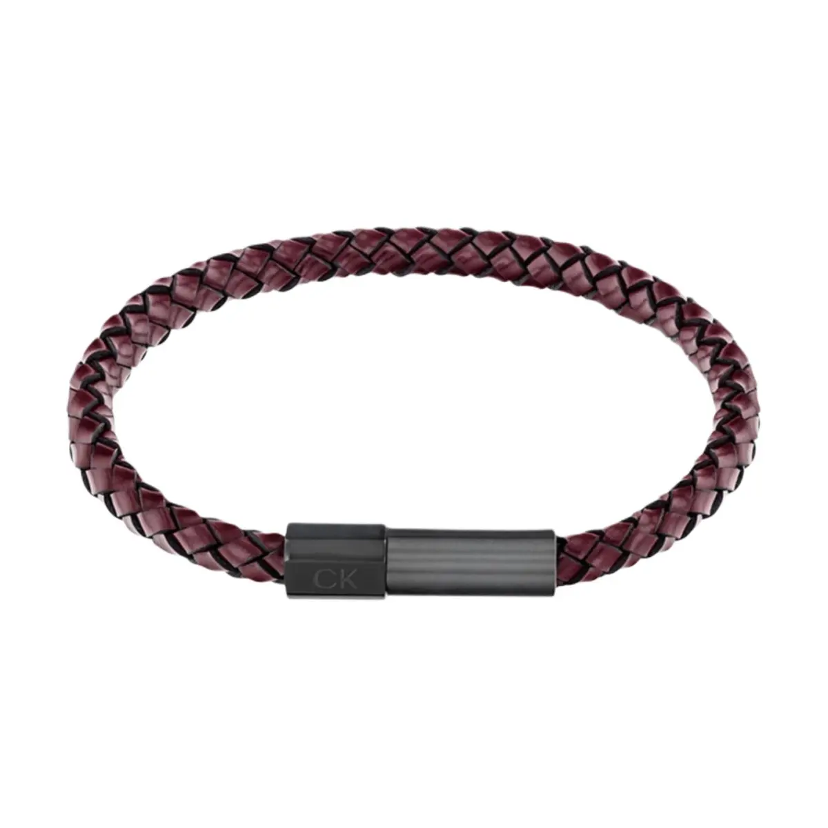 CALVIN KLEIN Woven Stainless Steel 316L Stainless Steel & Leather