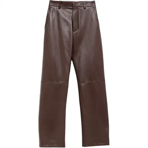 Bottega Veneta Leather Pants Women's