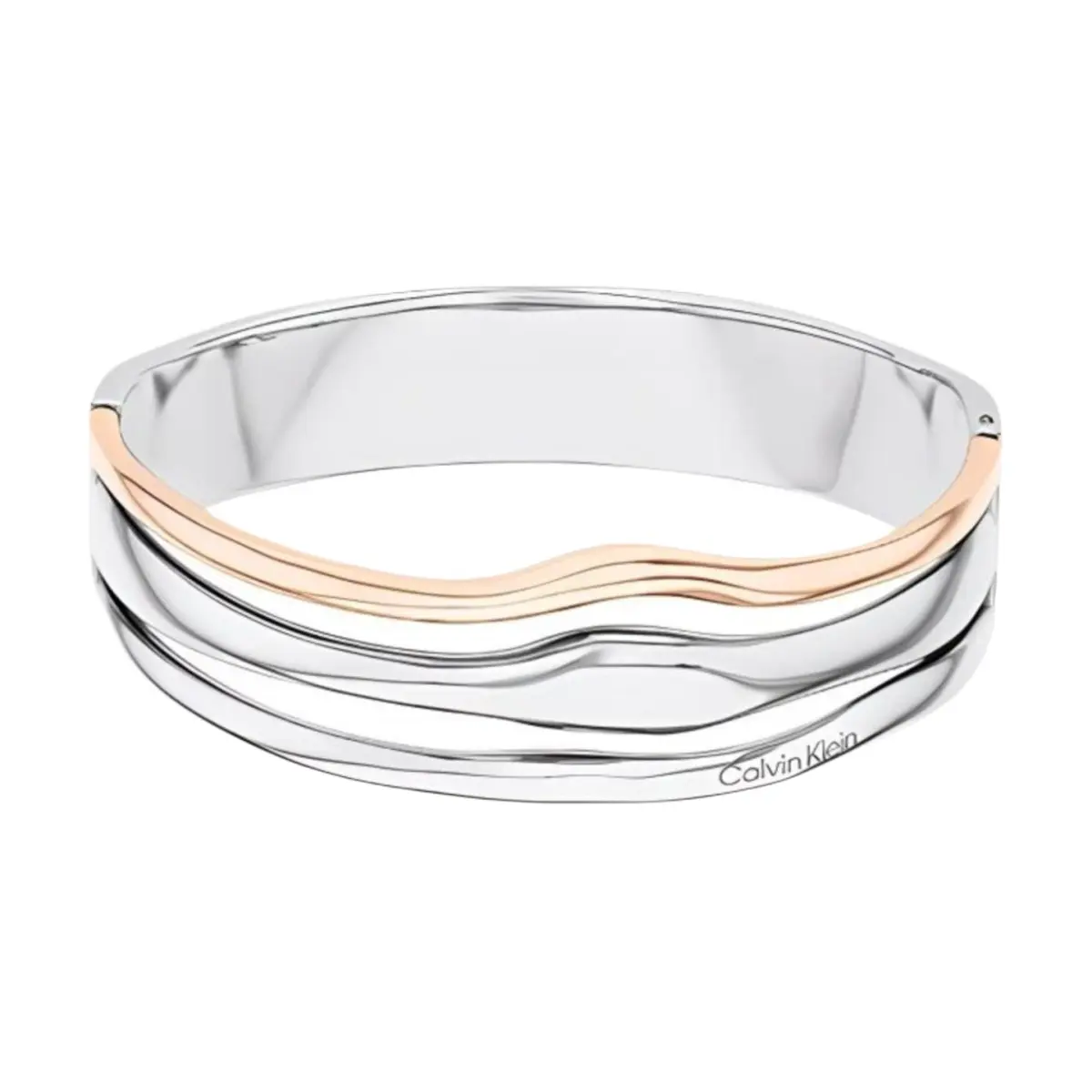 CALVIN KLEIN Wind Style Collection Titanium Steel Niche, Trendy, Ambient, Versatile Bangle Women's
