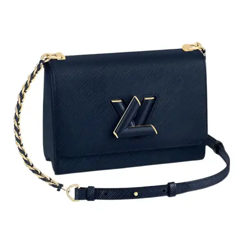 LOUIS VUITTON Twist Mm Braided Links Epi Grained Leather Indigo