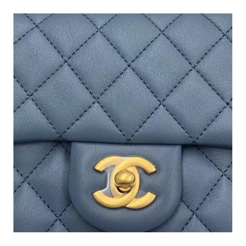 Женская сумка Chanel 23K (синяя) — фото 2