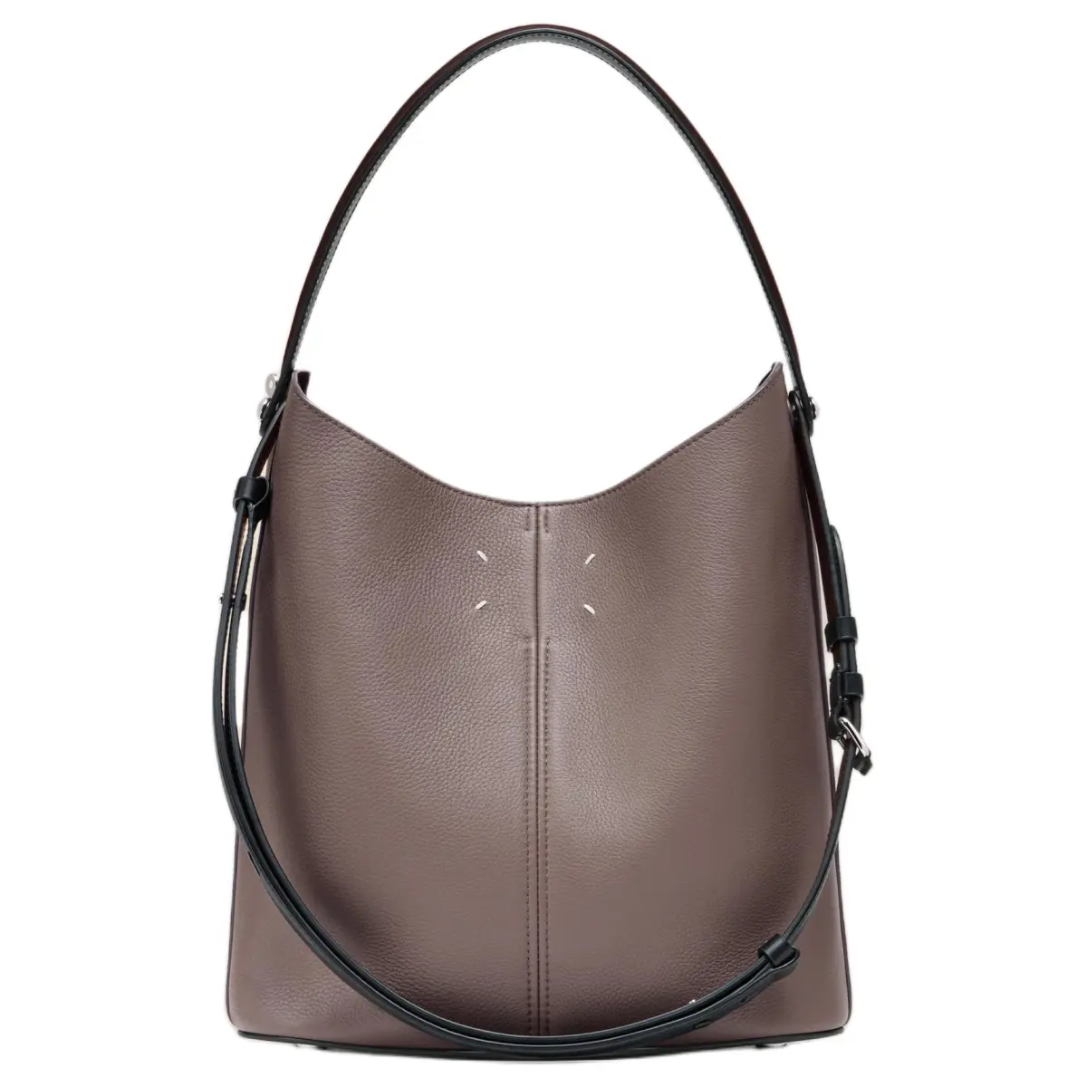 Maison Margiela Calfskin HOBO Bag, Shoulder Handbag Women's Brown