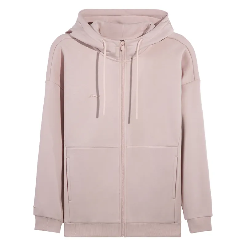 Li Ning Sweatshirts Women's Quiet Purple Crew Neck Moderate Cardigan
