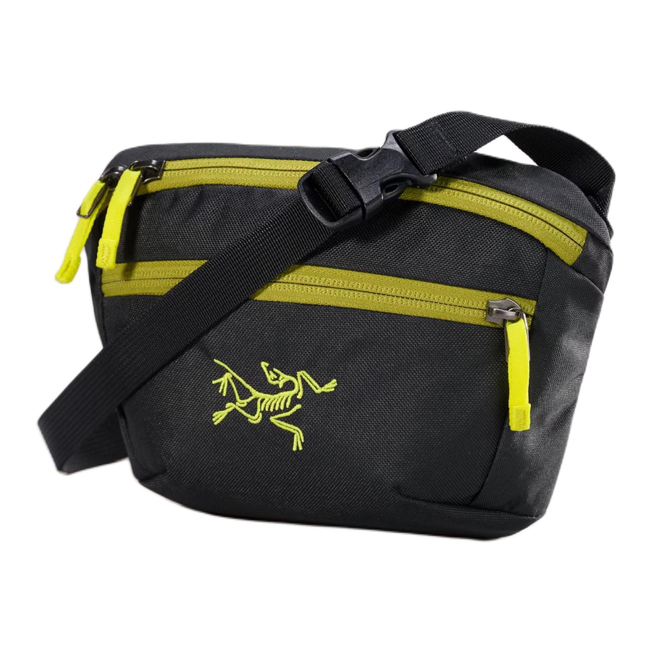 Мужская сумка Arcteryx Mantis 1 (черно-зеленая)