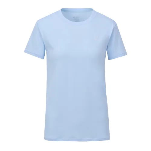 ASICS T Shirts Women's Blue Crew Neck