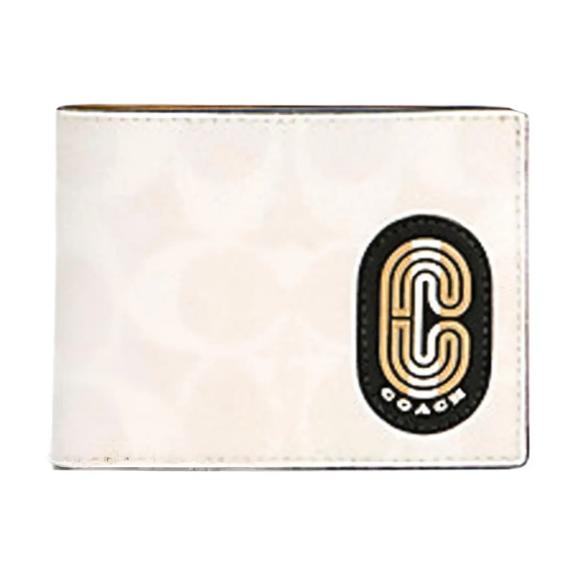 COACH Billfold Wallet Leather Wallets Women's Ecru