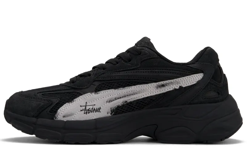 PUMA Tevaris Nitro 'Black Mousse' Abrasion Resistant Abrasion Resistant Low top Casual Shoes Unisex Black Gray