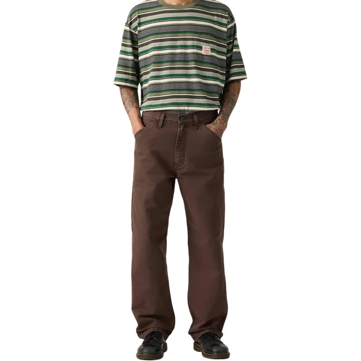 Levi's Casual Pants Men's Brown Moderate Straight Fit Pants