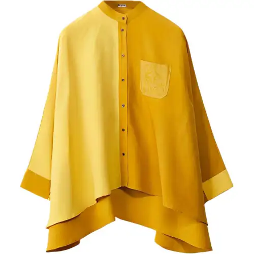 LOEWE Shirts Women's Yellow Crew Neck Moderate Shirt
