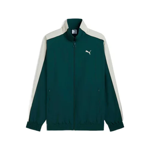 PUMA T7 Jackets Women's Green Stand Collar Moderate Other
