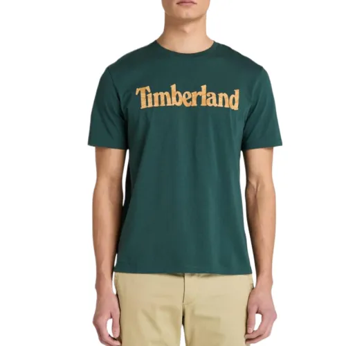 Timberland T Shirts Men's Green Crew Neck