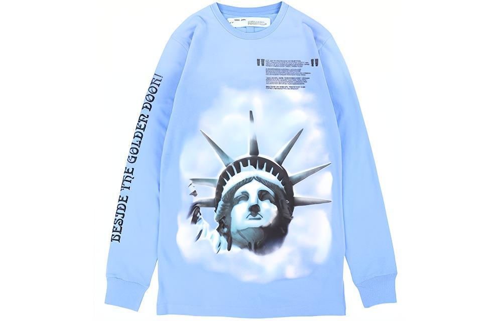 Мужское худи OFF-WHITE FW20 CO Virgil Abloh (голубое)